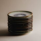 Set de 10 assiettes céramique, Vallauris, 1960s