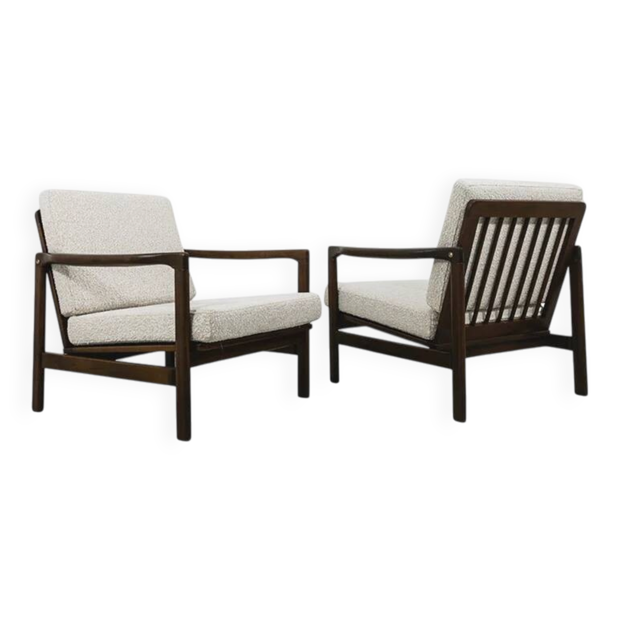 Fauteuils Mid-Century par Zenon Bączyk, années 1960, ensemble de 2