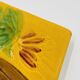 Square cheese board with knife Vallauris