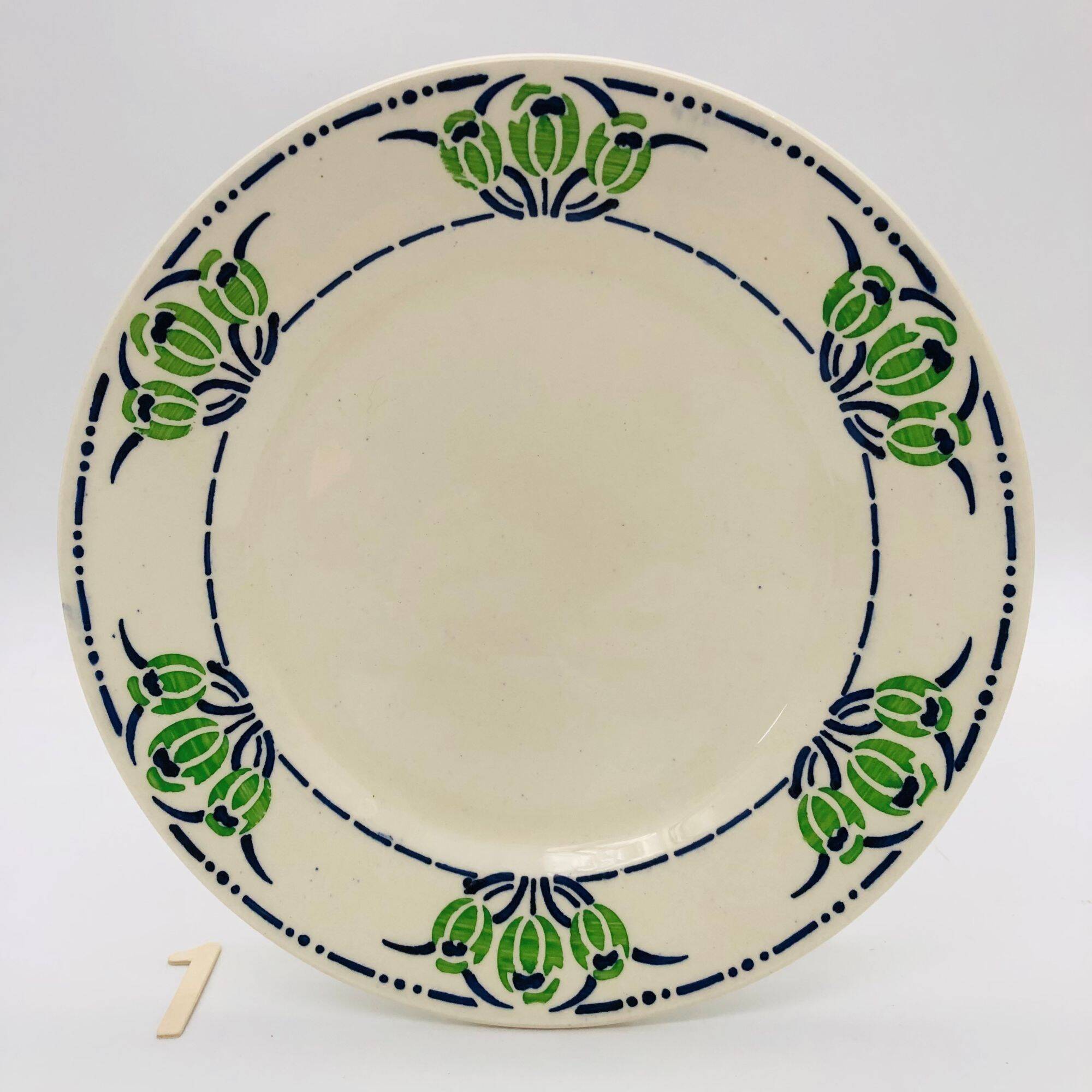 6 dessert plates Hippolyte Boulenger & Cie (HBC)