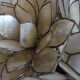 Mother-of-pearl lotus table lamp, Rausch, vintage space age
