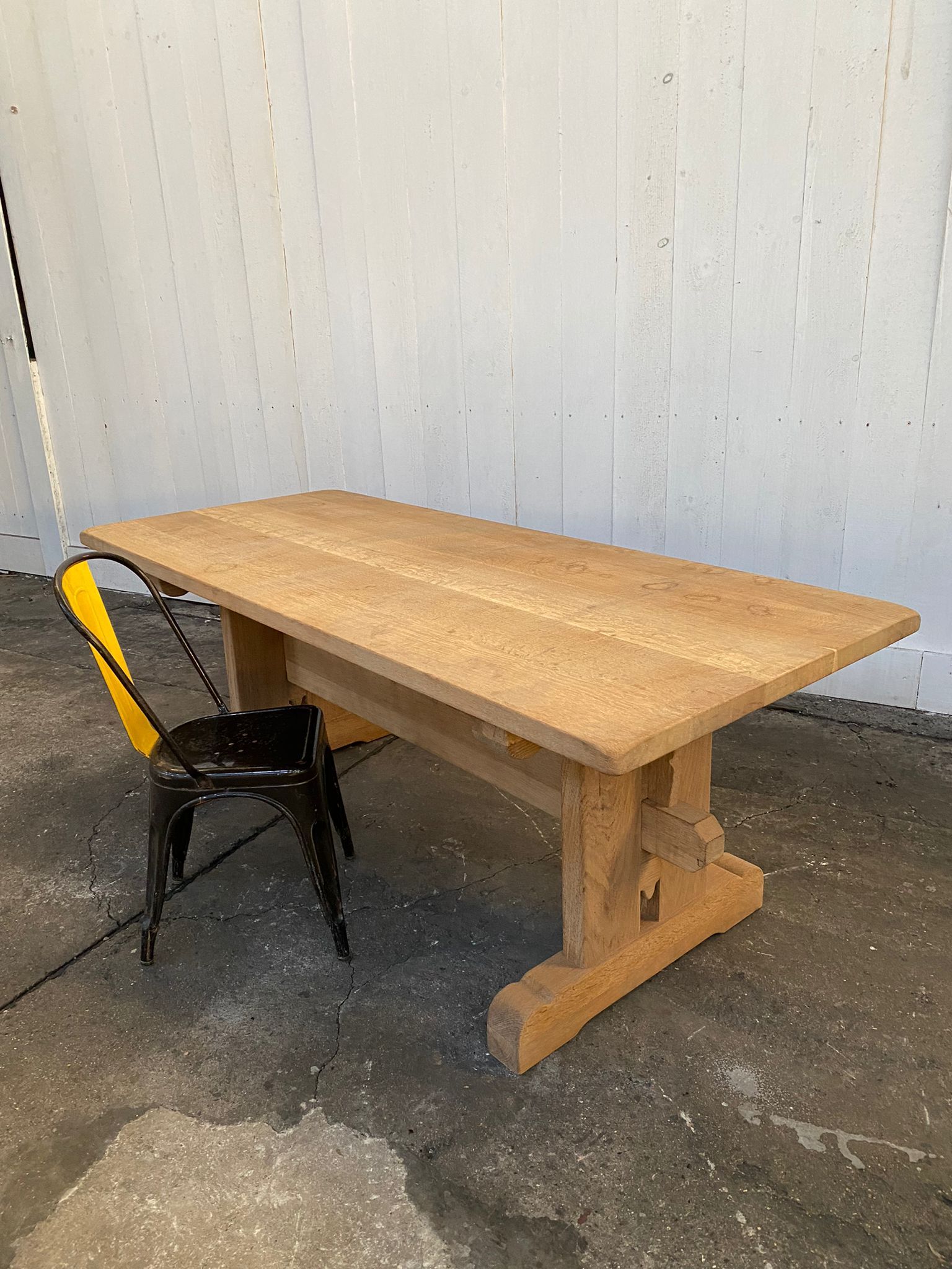 Solid oak monastery table