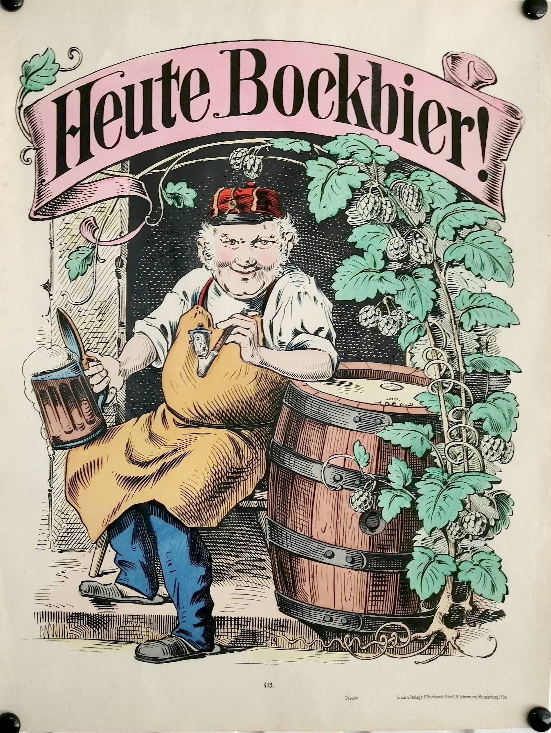 Lithographie publicitaire originale 1880