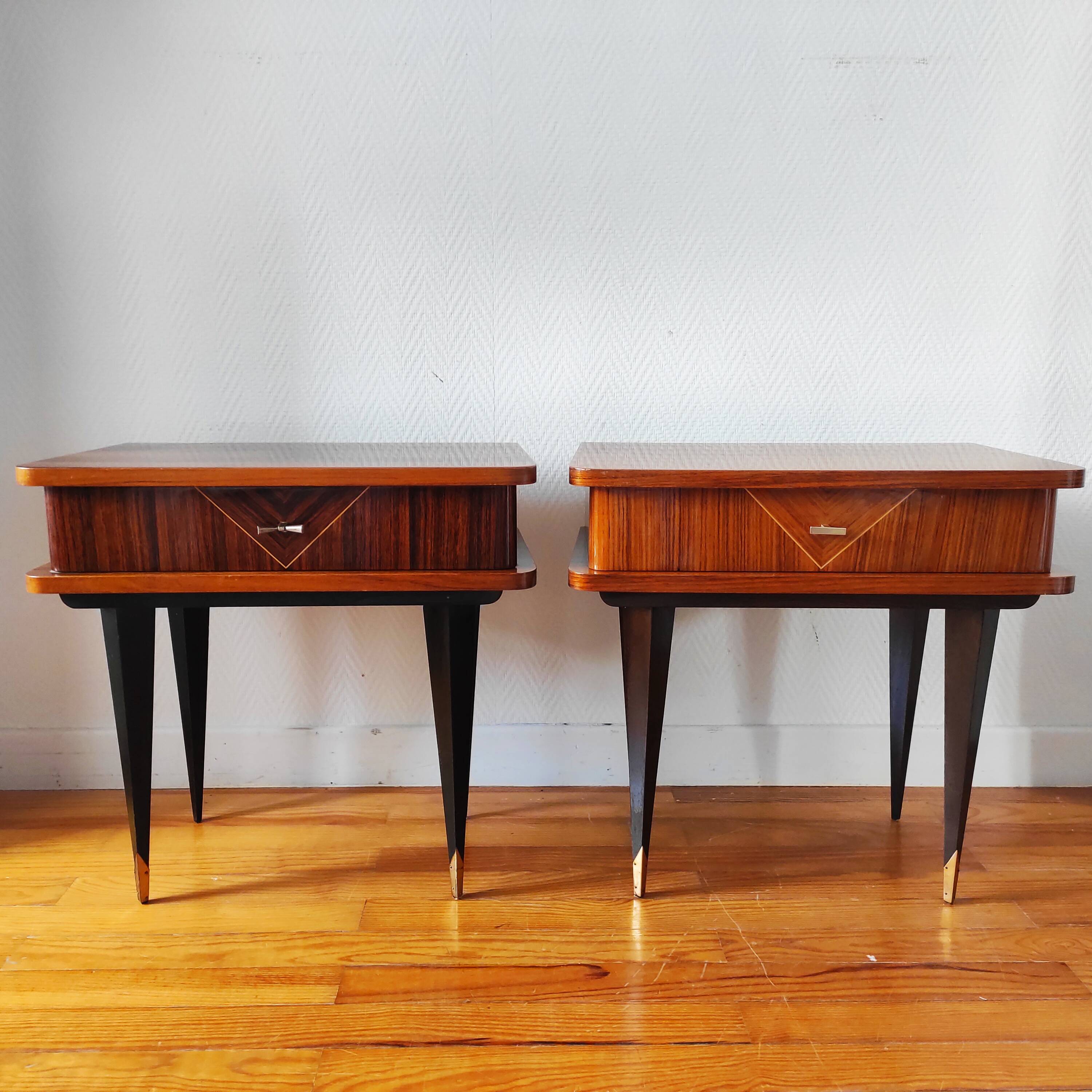 Pair of vintage bedside tables 1965