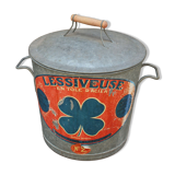 Bassine zinc couvercle jardin