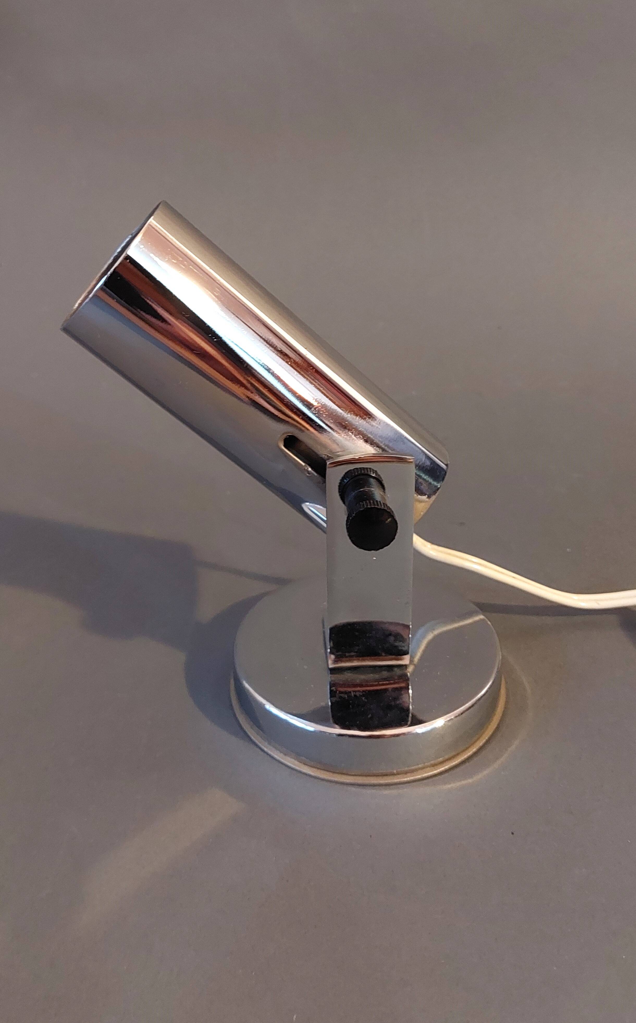 Vintage 1960 chrome wall light.