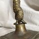 Antique dolphin candlestick from the 19th century, fish candlestick.