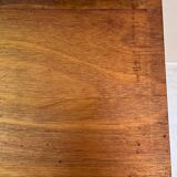 Folding wood and metal school desk