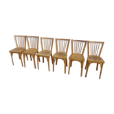 6 chaises baumann de bistrot