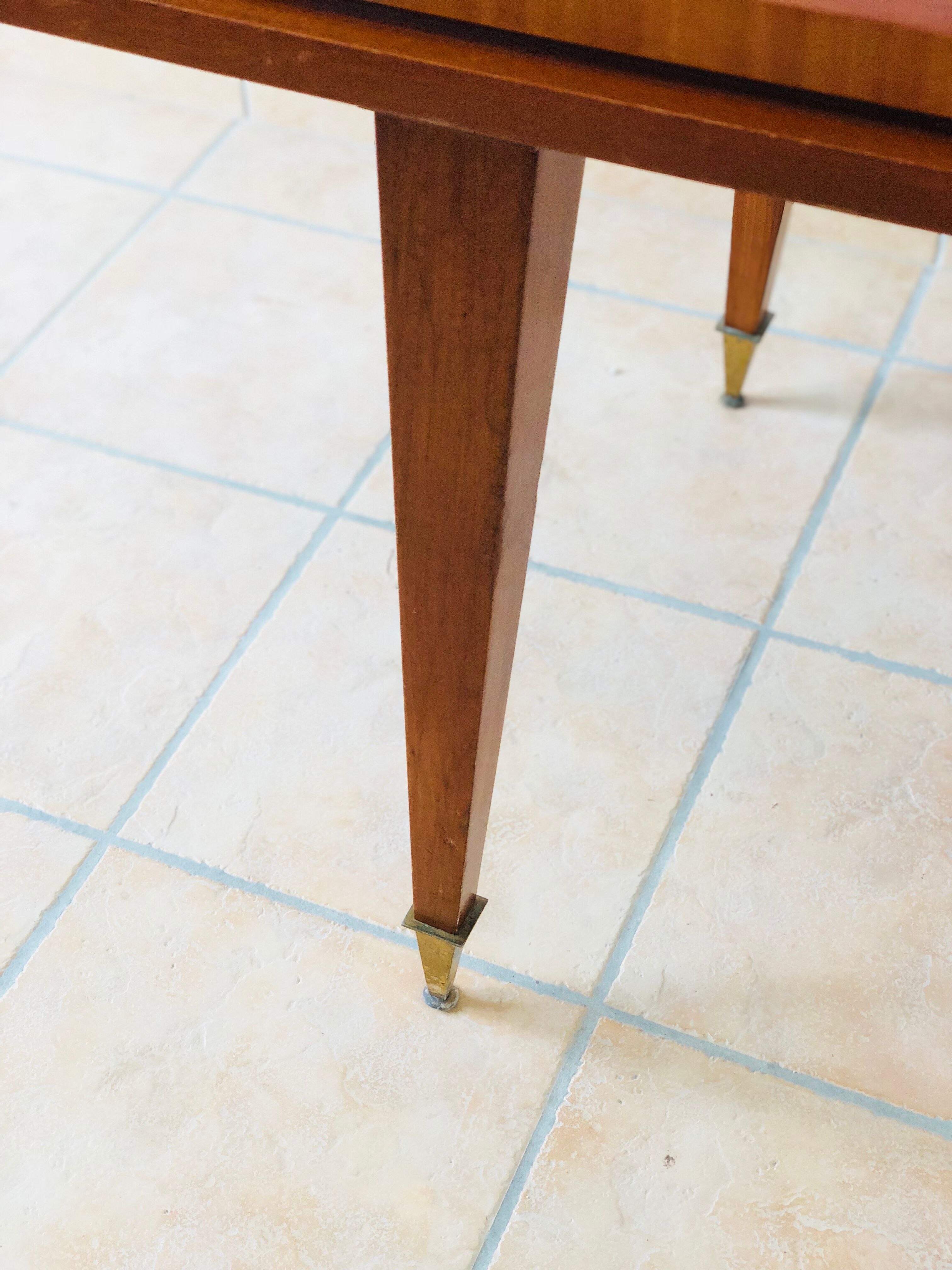 Table rectangular vintage with extension 1960