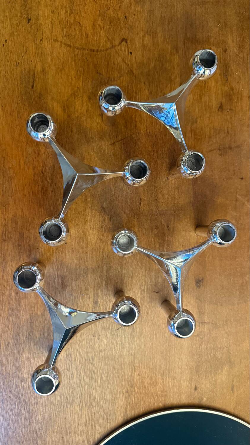 Lot 4 bougeoirs Stoff de Nagel