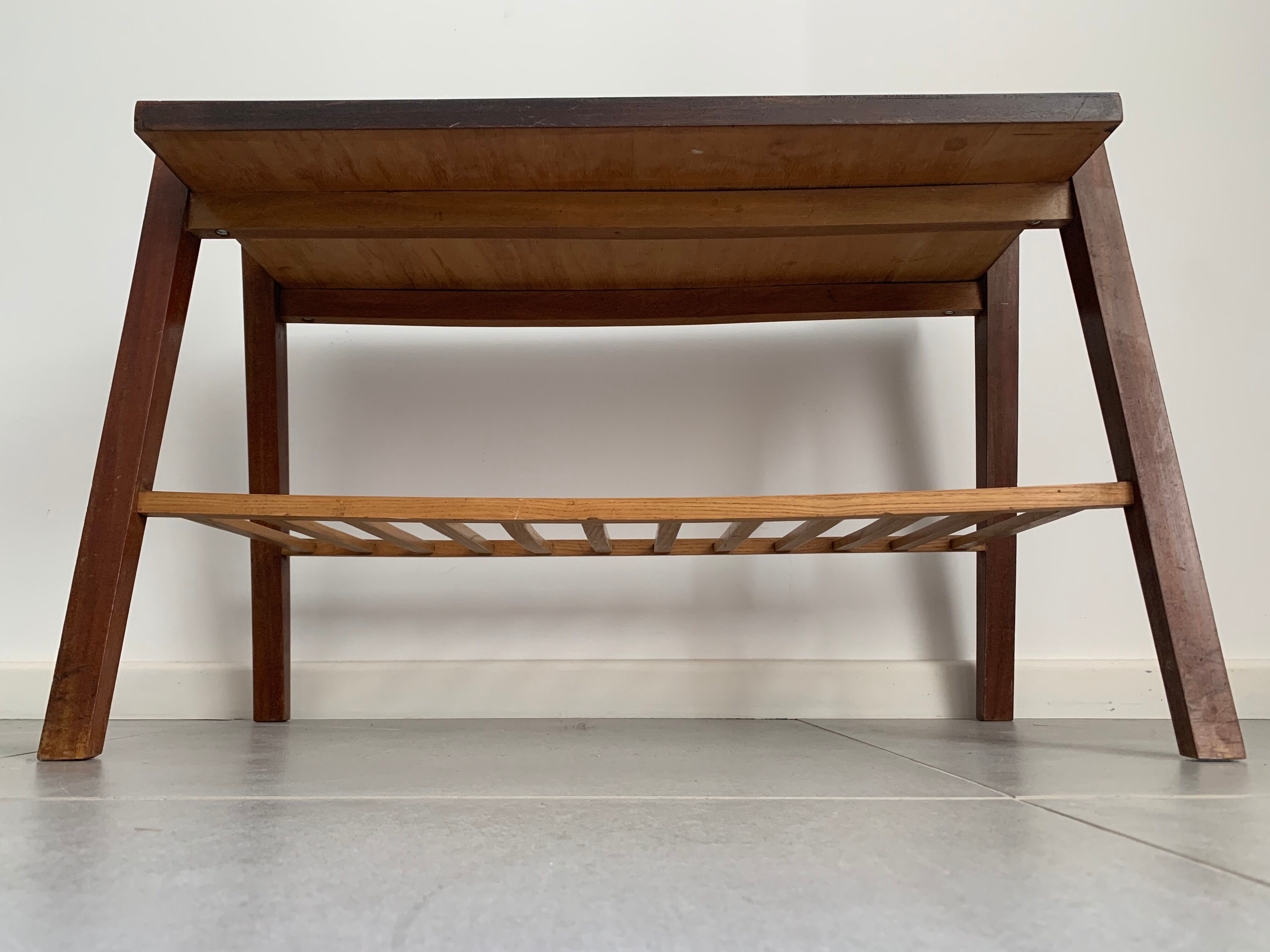 Compass-footed coffee table