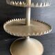 Large handmade sheet metal tiered display stand, 19th century