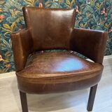 Leather and Skin Armchair