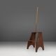 French Industrial Wooden Stepladder, 1900s