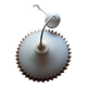 Opaline glass suspension ceiling light