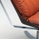 Sigurd Ressell Falcon lounge chair leather and metal Vatne Norway 1970