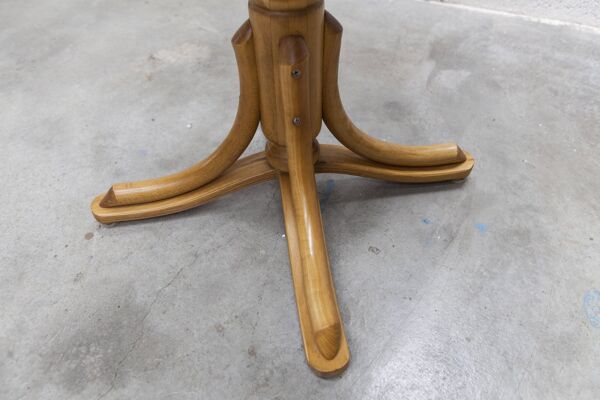 Chaise de bureau tournante bois courbé scandinave 1960