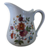 Pot à lait pichet en porcelaine décors de Paris motif fleuri