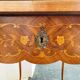 Game table Louis XV style, Napoleon III period (bronze fall and bronze belt, marqueteri