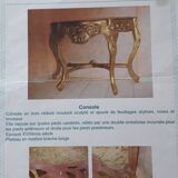 carved wood console