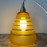 Electrified Art Deco lamp with new