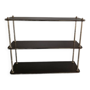 Étagère bois métal