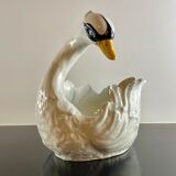 Swan ceramic planter from Bassano, Italy, Circa 1970
