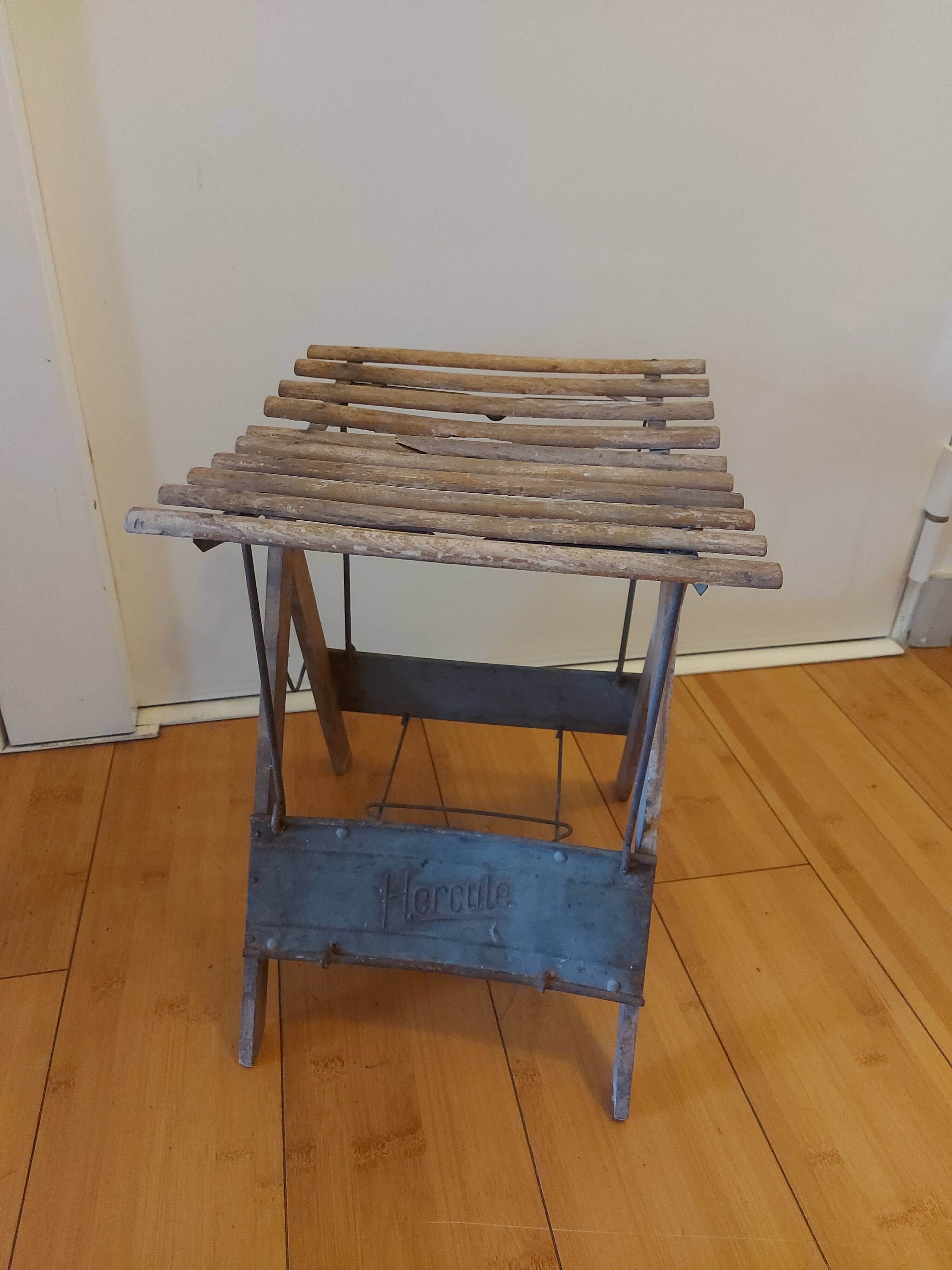 Chaise pliante vintage, hercule