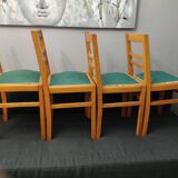 4 vintage bistro chairs 1950