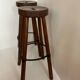 Paire de tabourets en bois massif