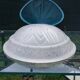 Authentic Vintage Art Deco Molded Glass Ceiling Light - France 1930