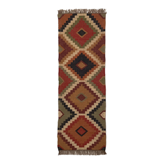 2 x 6 jute handwoven kilim runner rug, carpet runner.