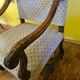 Walnut renaissance style armchair