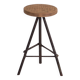 Tabouret rond de style industriel (c.1960) #1