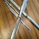 Chrome-plated brass magazine rack circa 1970