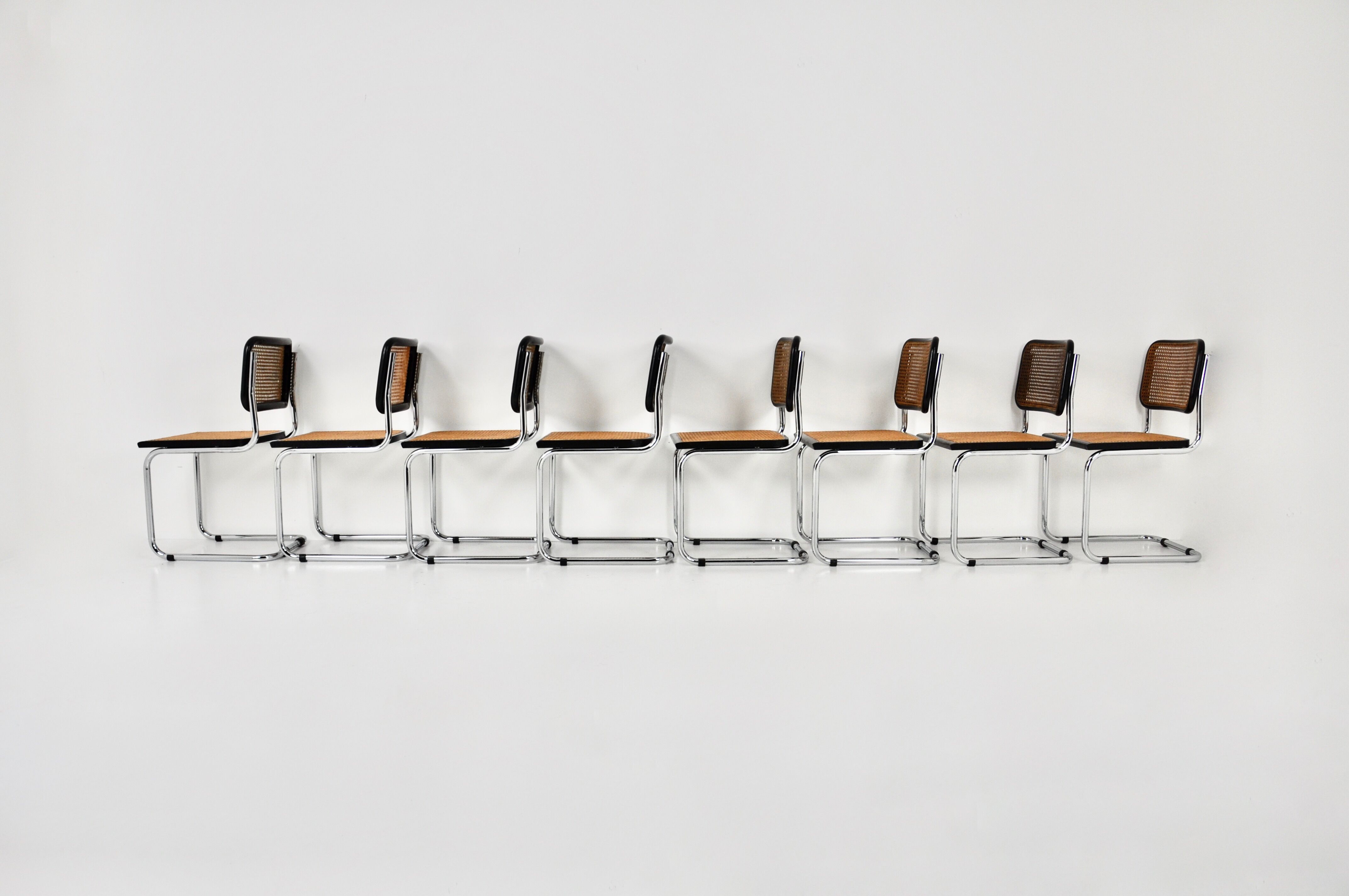 B32 dining chairs by Marcel Breuer set of 8