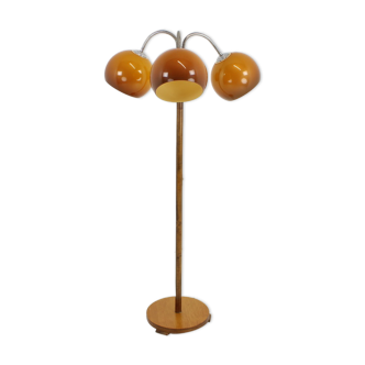 1960s wood floor lamp, Czechoslovakia