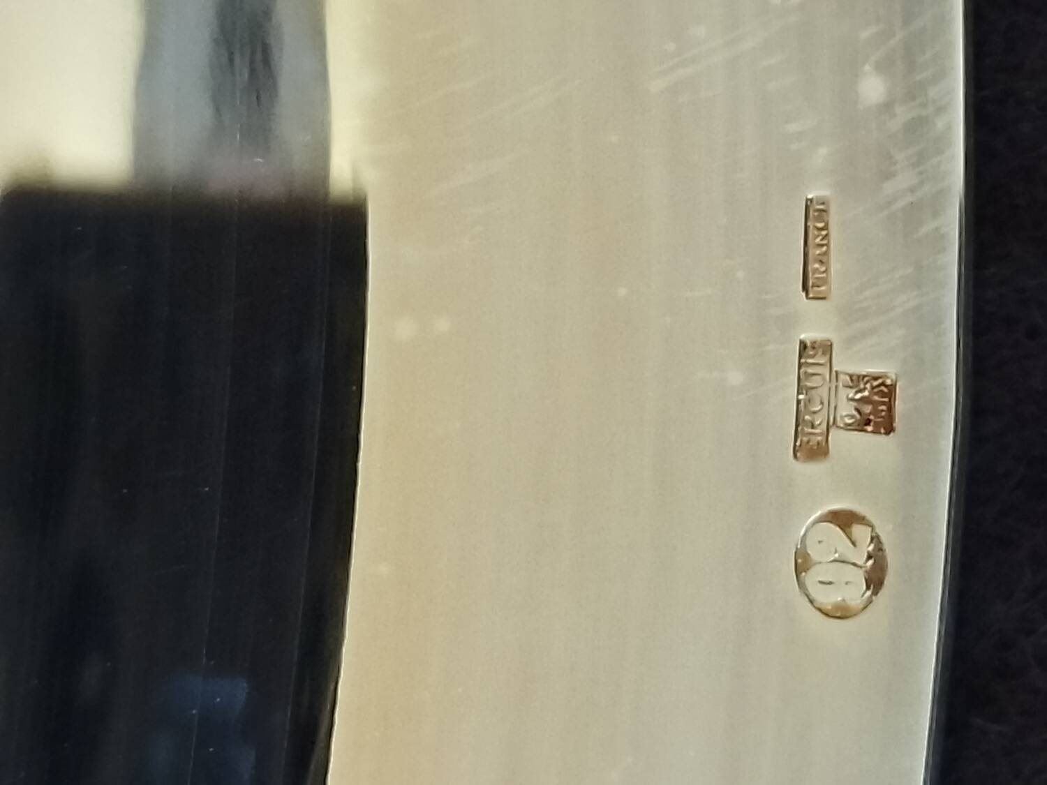 Ercuis silver metal tray