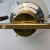 Old opaline pendant lamp 1950 vintage