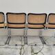 Set of 4 Marcel Breuer cesca black b32 chairs