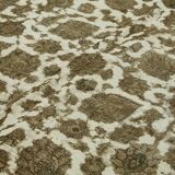 Hand-Knotted Anatolian Vintage 1970s 286 cm x 390 cm Beige Wool Carpet