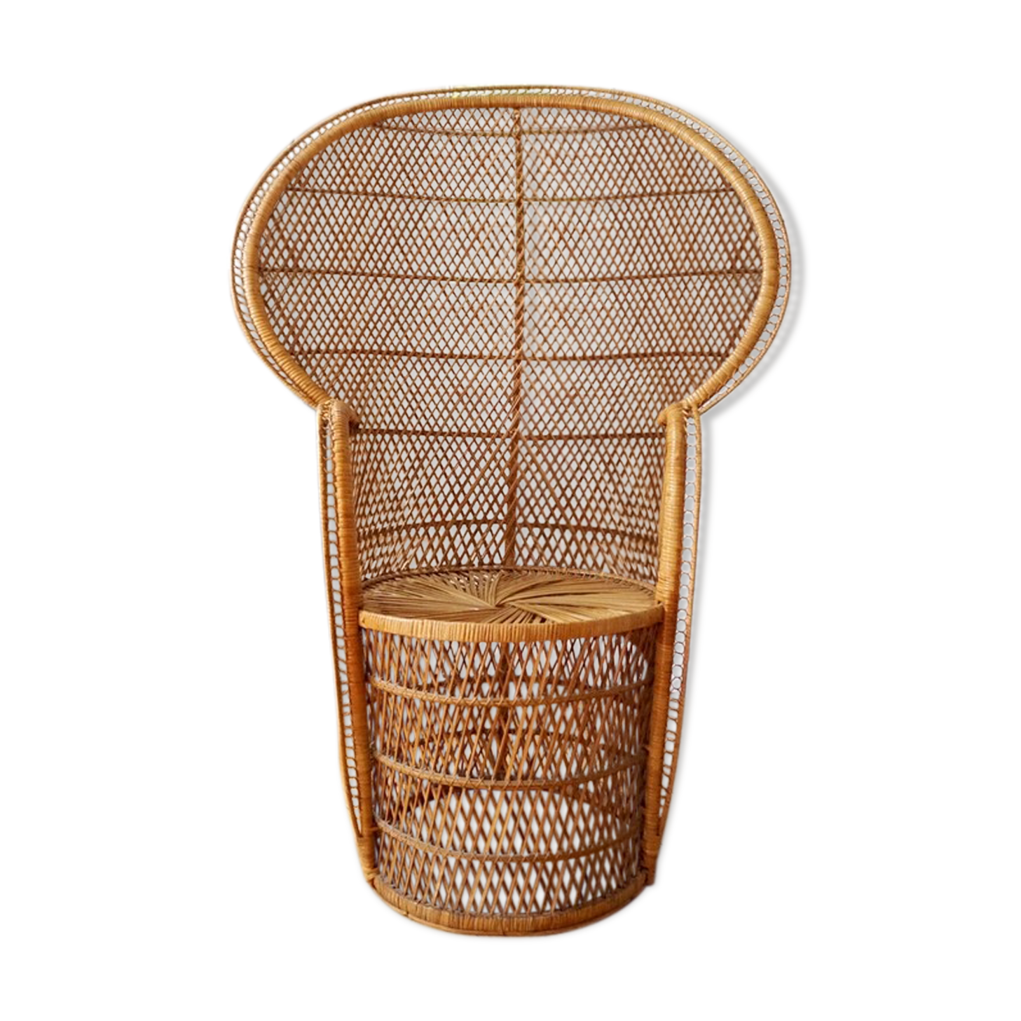 Emmanuelle armchair in rattan