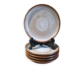 5 assiettes à dessert grès modèle Esterel de St Amand | vintage