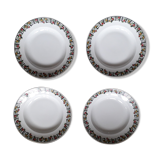 Set of 4 1950s Limoges plates