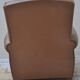 Vintage caramel leather club armchair