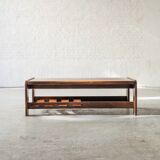 Table basse brutaliste, design hollandais, années 1970