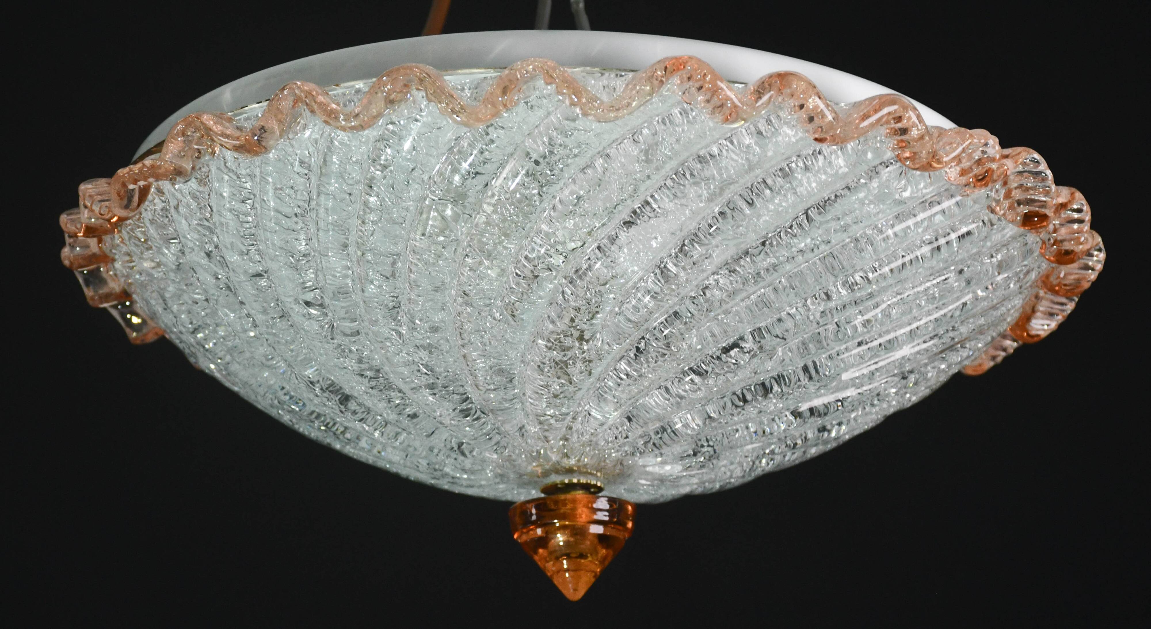 Lustre en verre de Murano Lady Pink, Murano, 1970
