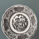 Box of 6 dessert plates in Gien earthenware, "the language of flowers"