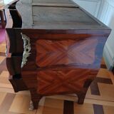 Louis XV Period Commode Stamped Léonard Boudin - Wood Marquetry